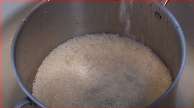 clean white rice